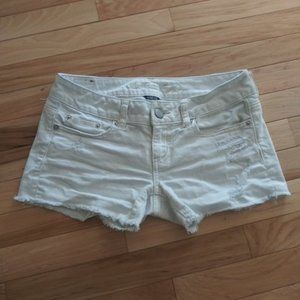 American Eagle Bleached White Jean Shorts.